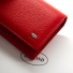 Красный кожаный женский кошелек DR. BOND W501 red - фото 2